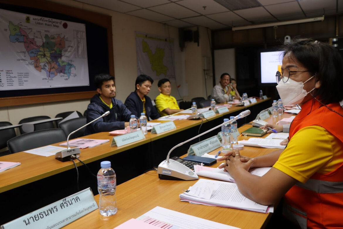 อบจ.อุดรธานี ร่วมประชุมคณะกรรมการให้ความช่วยเหลือผู้ประสบภัยพิบัติ จ.อุดรธานี (ก.ช.ภ.จ.อด.) ครั้งที่ 4/2567